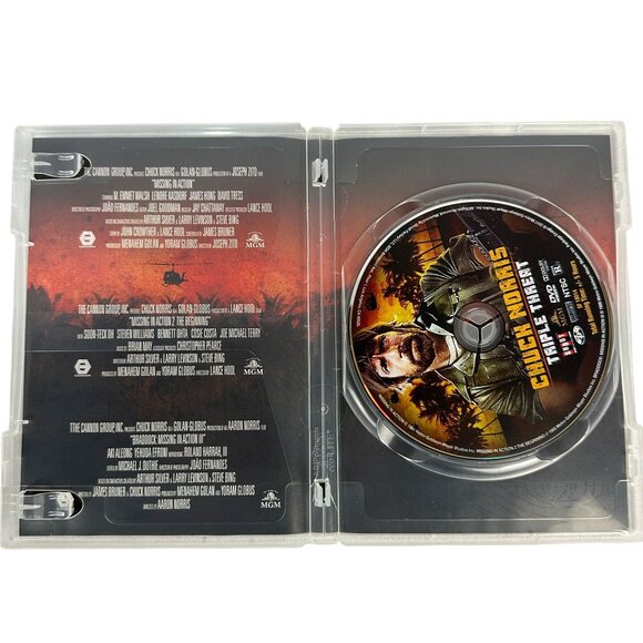 Chuck Norris Triple Threat 1984-1988 DVD MGM Action Collection R Includes 3 Movi - Picture 3 of 7